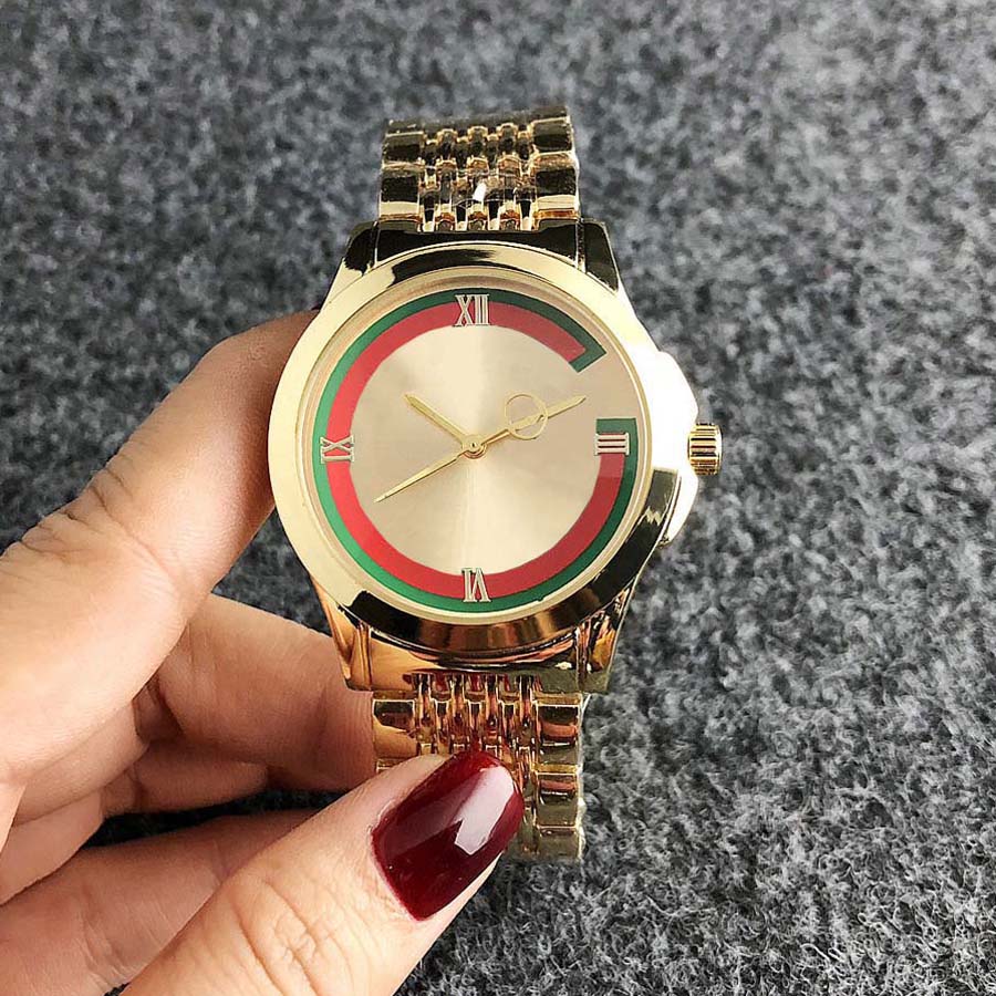 

Brand Watch Women Girl Style Metal Steel Band Quartz Wrist Watches, Rose gold