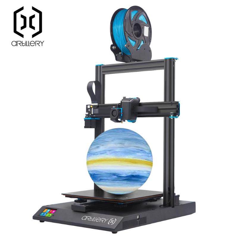 

Artillery Sidewinder V4 Newest Model 95% Pre-Assembled 300x300x400mm, Reset Button Dual Z Axis Ultra-Quiet Printing SW-X1