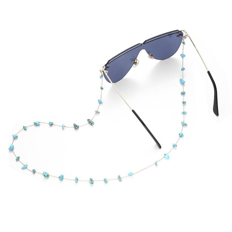 

2020 Chic Fashion Reading Glasses Chain for Women Metal Sunglasses Cords Casual Turquoise Eyeglass chain for glasses women