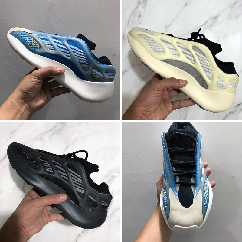 

With Box 2020 New Azareth Alvah Black Azael 700 V3 TOP Quality Glow In The Dark Men Women Running Shoes Sport Sneaker, #4 srphym