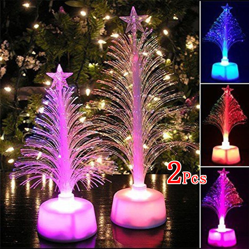 

Colorful LED Fiber Optic Nightlight Christmas Tree Lamp Light Children Gift