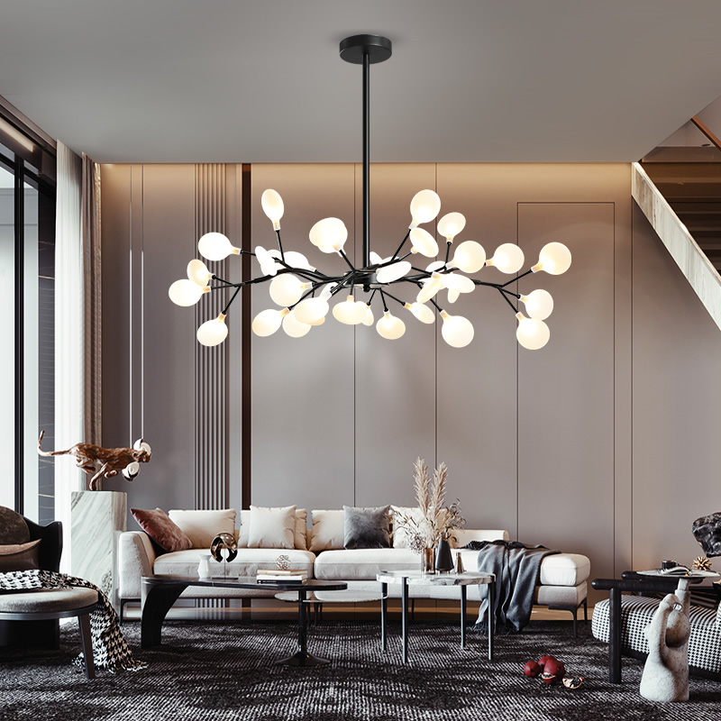 

Nordic Tree Branch Chandelier Lighting Modern Living Room Firefly Chandelier Lamp Decor Designer Hanging Lights Indoor