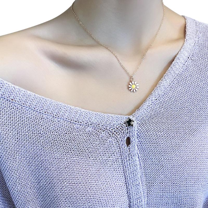 

Simple Necklace Fashion Neck Chain Creative Neck Pendant Women Jewelry Yellow