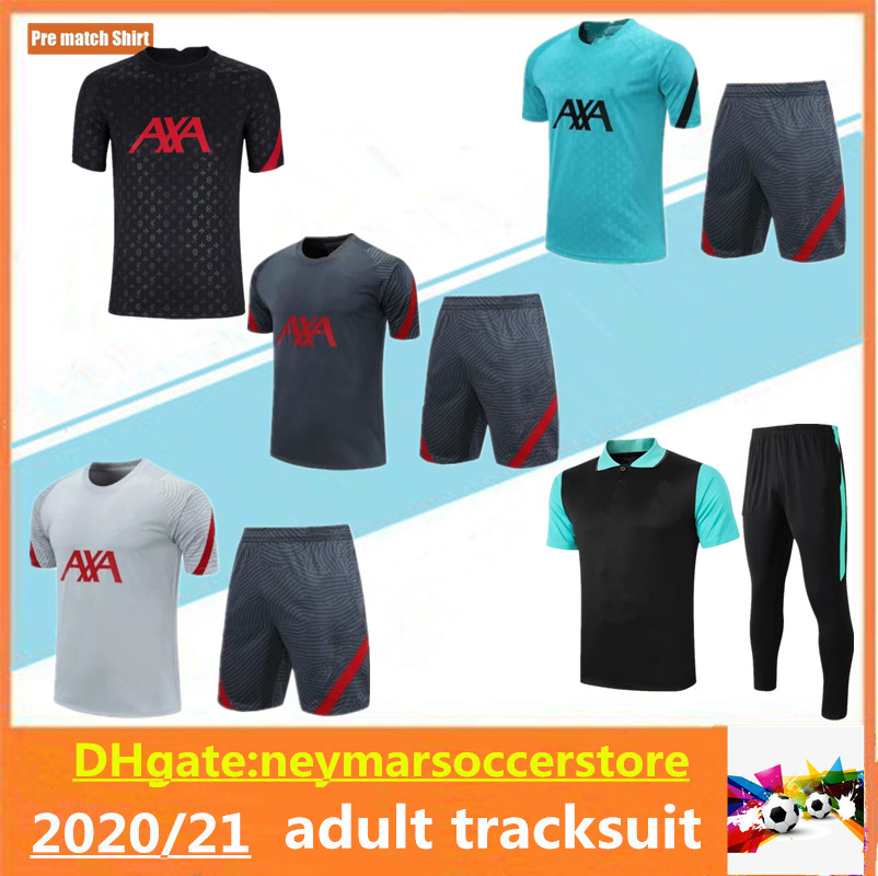 

2020/2021 adult Soccer Jersey training suit 2020/21 maillot de foot football Short sleeve suit shirt, Black