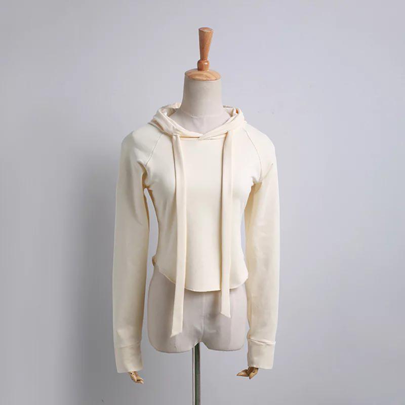 

New Fashion Women Hoodies Sweatshirt Casual Hooded Long Sleeve Hoodie For Women Sudaderas Mujer, Coffee