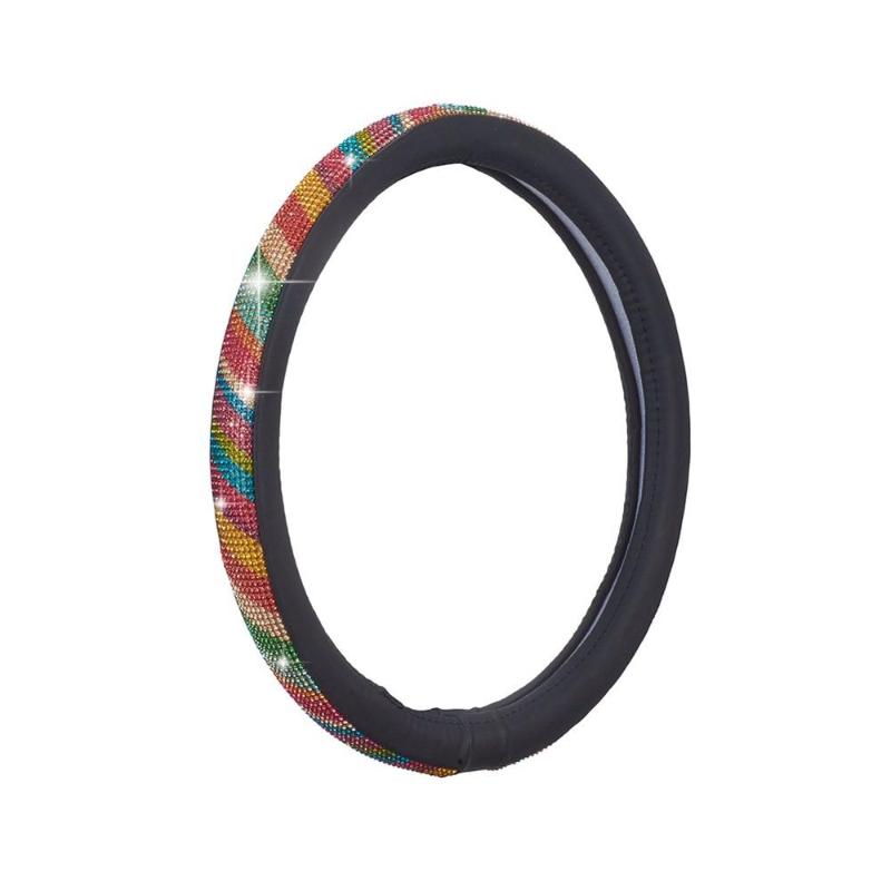 

Shiny Diamond Car Steering Wheel Cover Comfortable Skidproof Anti-slip Wheel Covers