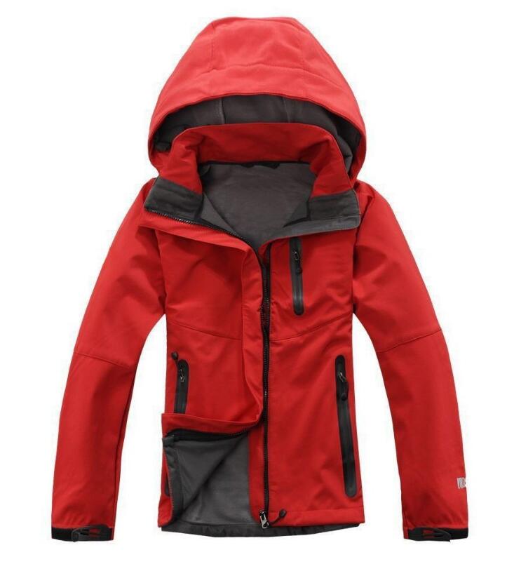

Women' hooded soft shell jacket outdoor sports windproof waterproof breathable warm composite soft shell Mens Outerwear coats jackets Black, Purple