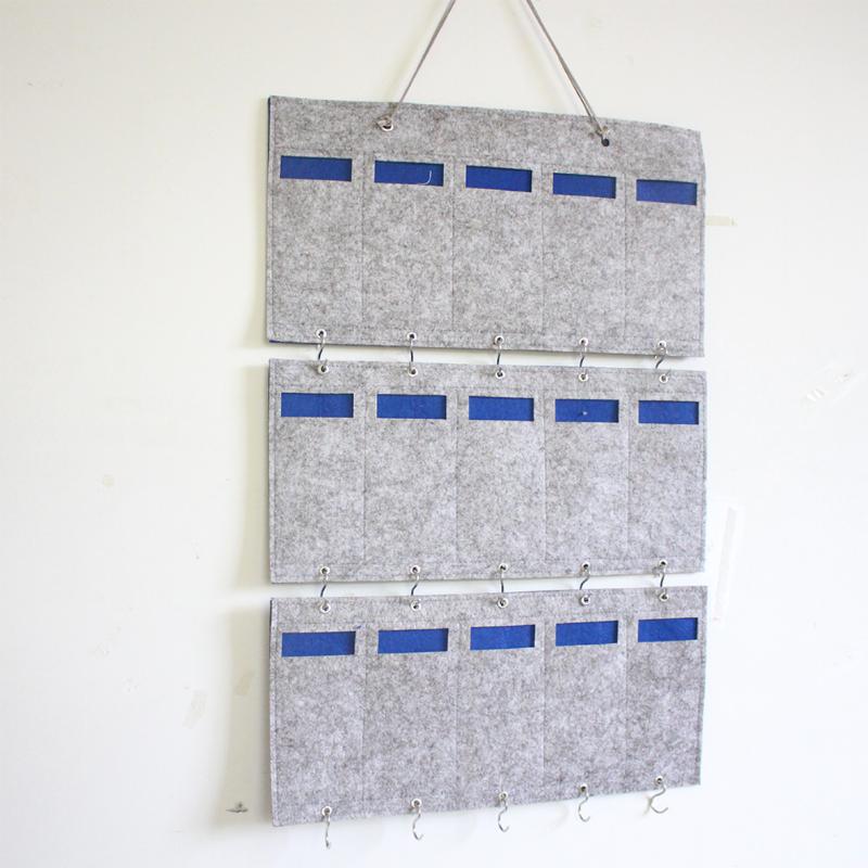 

15 Pockets Stand Protect Felt Home Practical Durable Storage Hanging Sunglasses Organizer Wall Mounted Display Decoration