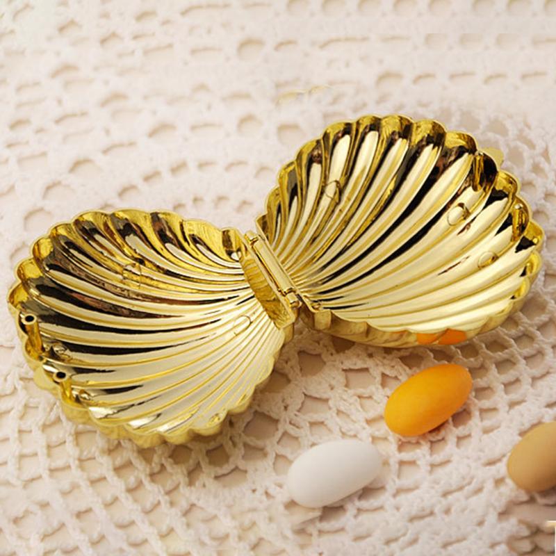 

10pcs/set Wedding Favor Box DIY Bright Colors Shell Shape Party Supplies Surprise Candy Storage Teatime Birthday Jewelry Case