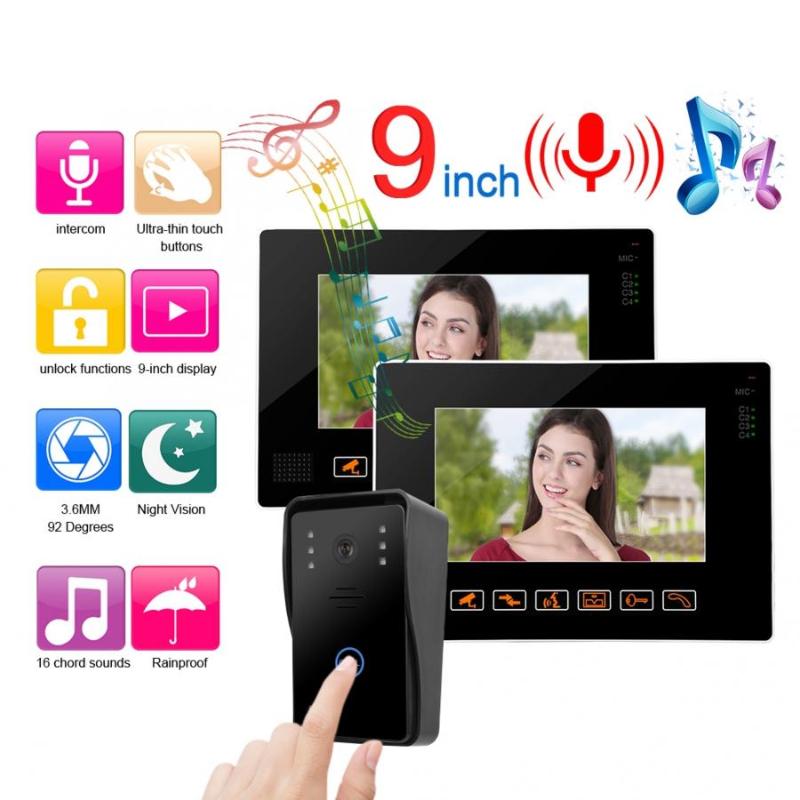 

9 Inch HD Video Door Phone Doorbell Intercom Kit 901MJ12 2020