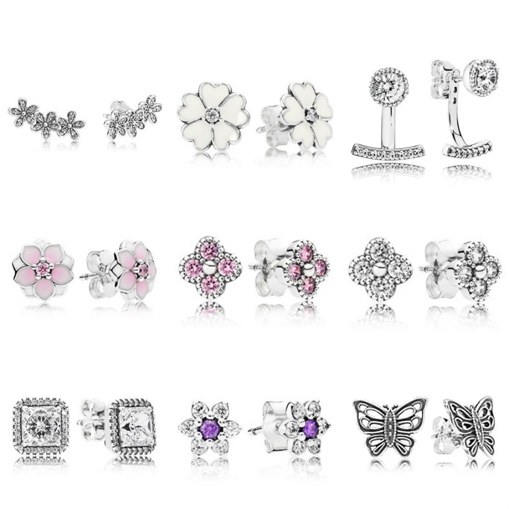 

NEW 100% 925 Sterling Silver Earring 290744CZ 290569EN12 290743CZ 290739PCZ 290647PCZ 290647CZ 290591cz 290690ACZ 290547 Gifts