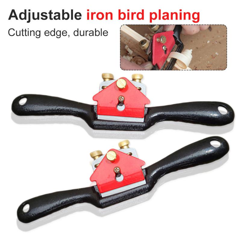 

Adjustable Planer Spokeshave Woodworking Hand Planer Trimming Tools 9 Inch Wood Hand Cutting Edge Chisel Tool with Screw