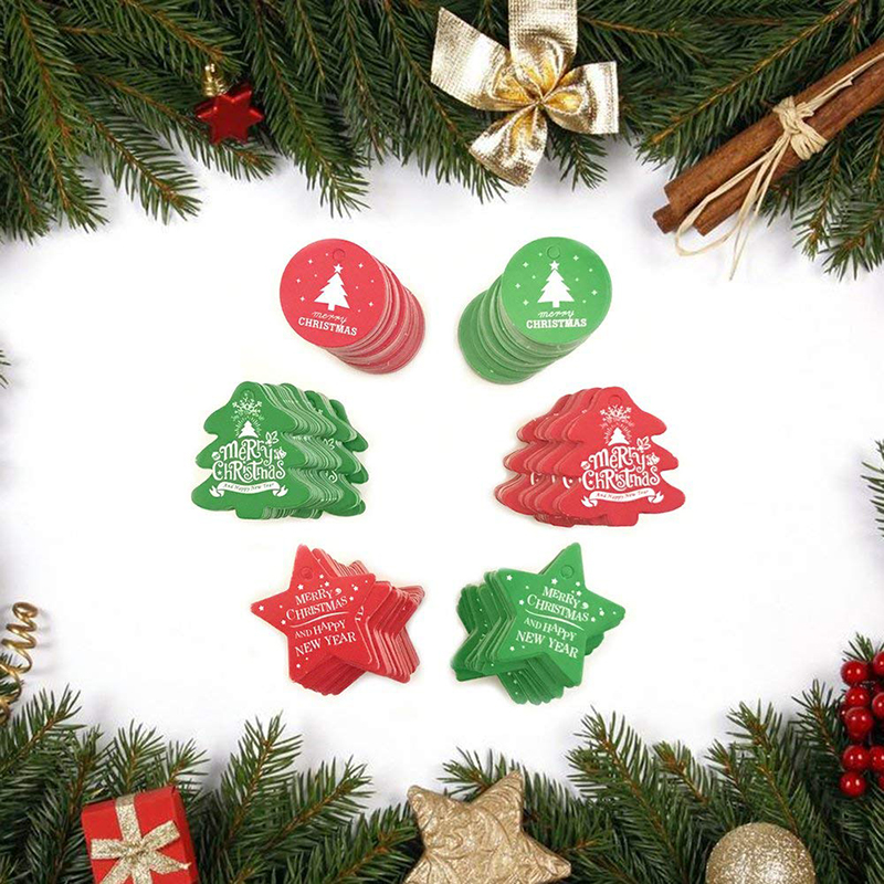 

Multi Style Paper Tags Handmade/Christmas DIY Crafts Hang Tag Gift Wrapping Supplies Labels For Christmas Favors