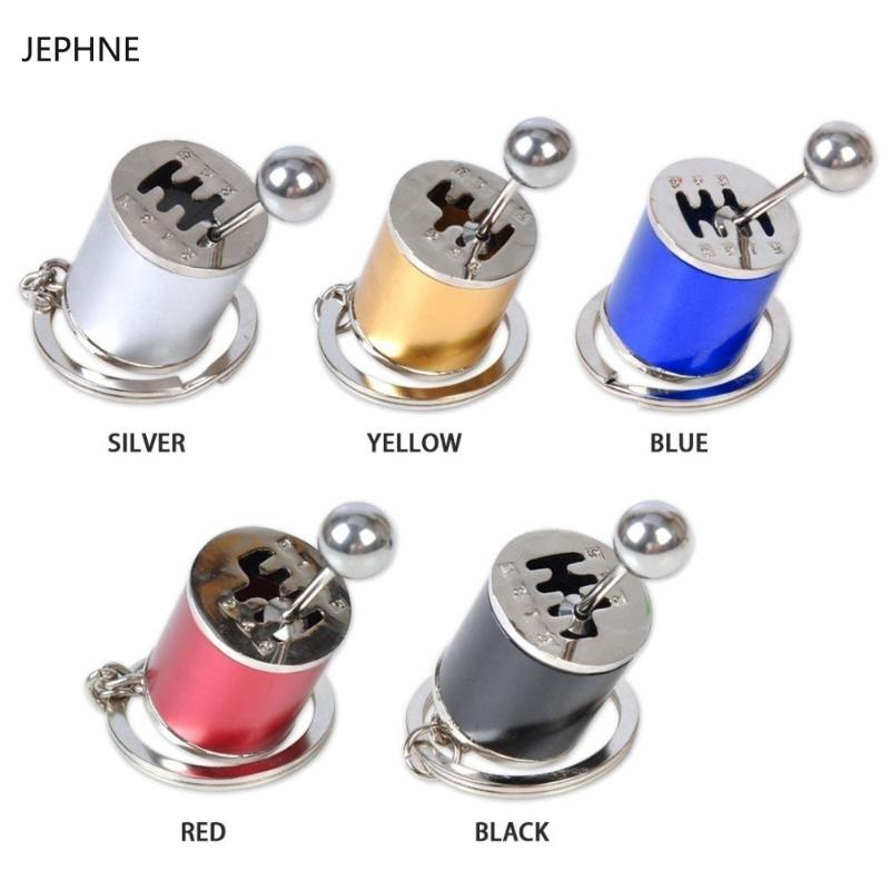 

Creative Race Car Stalls Head Keychains Six-Speed Manual Shift Gear Keychain Auto Car's Parts Toy Short Shifter Knob Metal Gift