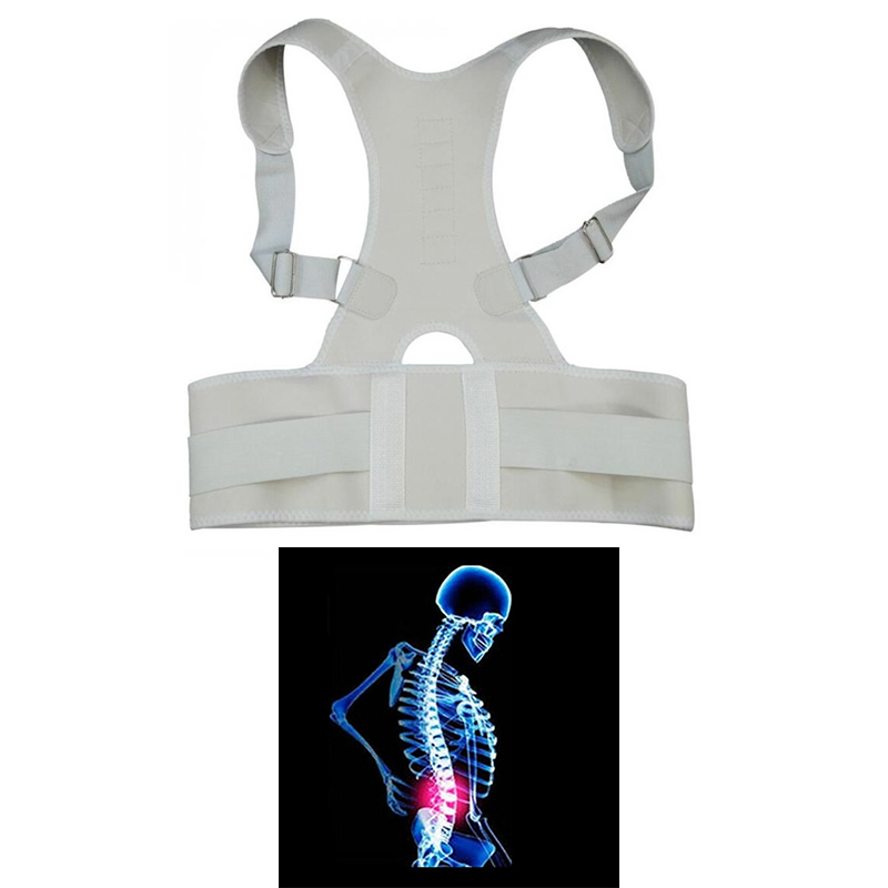 

Back Support Orthopedic Netic Posture Corrector, Skin tone