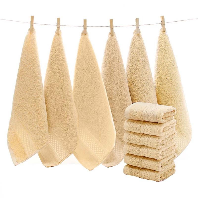 

1pcs 35cm Solid Kitchen Soft Hanging Wipe Hand Cotton Towel Hanging Bathroom Baby Hand Towels, Green