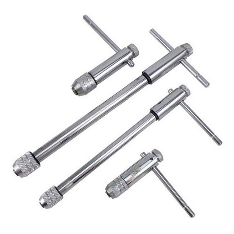 

Adjustable Holder Tool Tap Die Set Taps Lengthen Reversible Handle Wire Tapping Wrench Ratchet Wrenches M3-M8 M5-M12