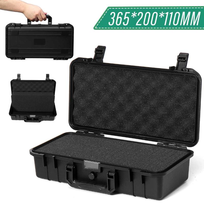 

365x200x110mm Protective Safety Instrument Tool Box Shockproof Storage Toolbox Sealed Tool Case Impact Resistant Suitcase