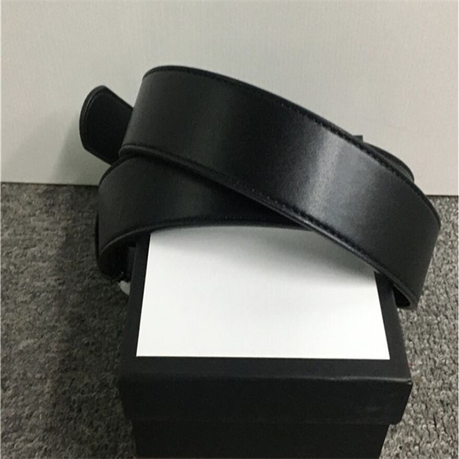 

2020 Best-selling High Quality Leather Belt Men And Women Gold Buckle Silver Buckle Black Belts Free Delivery With box