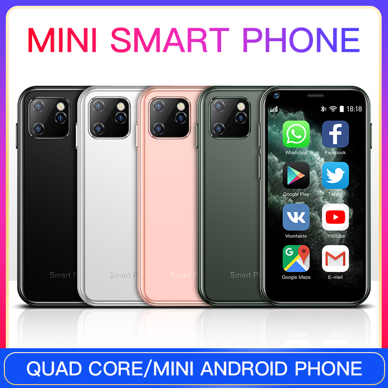 

Super Mini SOYES XS11 Android 6.0 Cellphone 3D Glass Slim Body Dual Sim 1GB 8GB Quad Core 1000mAh Google Play Market Cute Smartphone