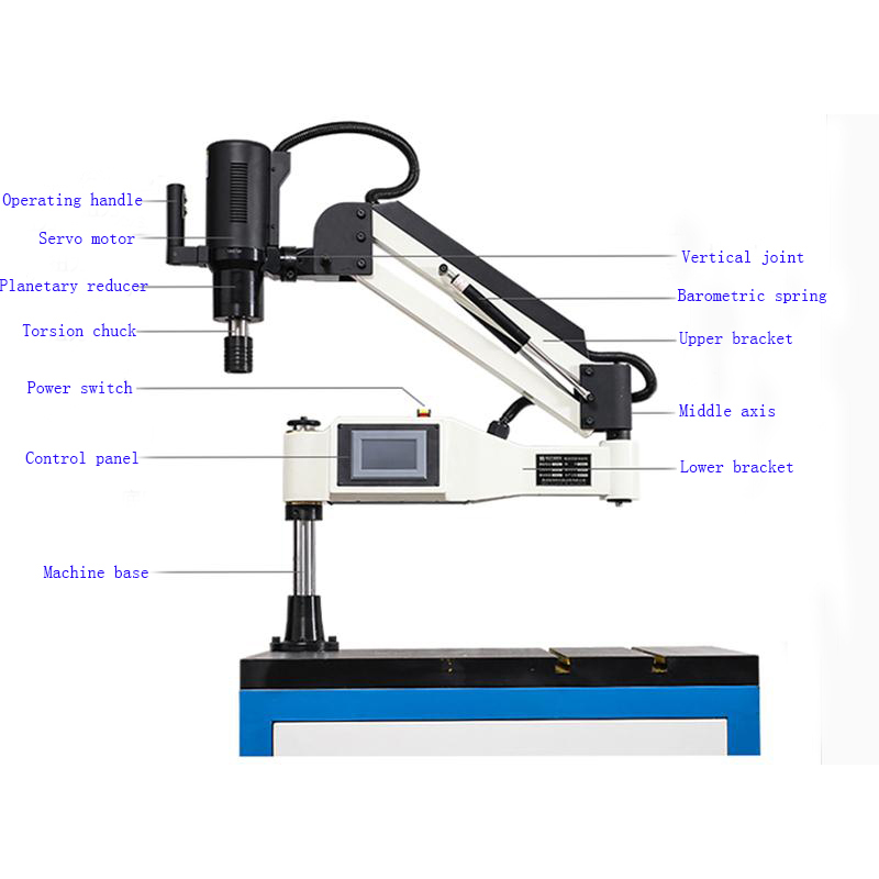 

New CE 220V M3-M12 Vertical Type Electric Tapping Machine Electric Tapper Tapping Tool Machine-working Taps Threading Machine
