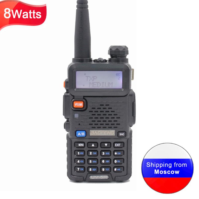

BaoFeng UV-5R 8W Dual Band 136-174MHz & 400-520MHz Walkie Talkie FM VOX UV-5R ham radio Dual Display