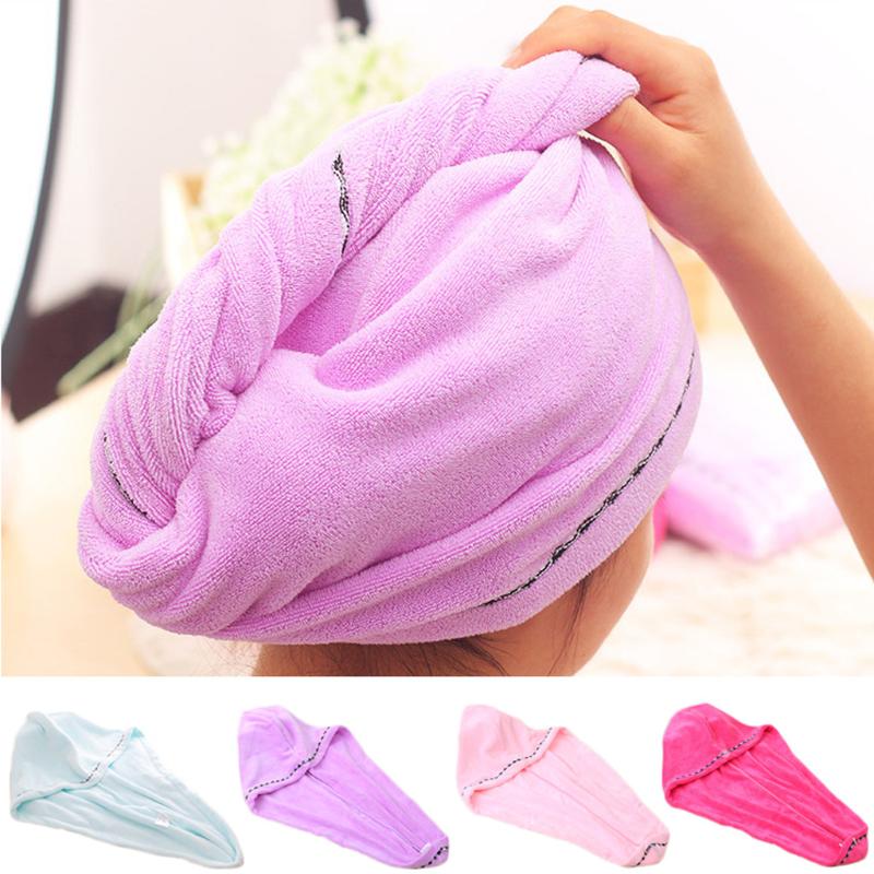 

Rapided Drying Hair Towel Quick Dry Hair Hat Wrapped Towel Bathing Cap Super Absorbent Drying For Adults Bathing