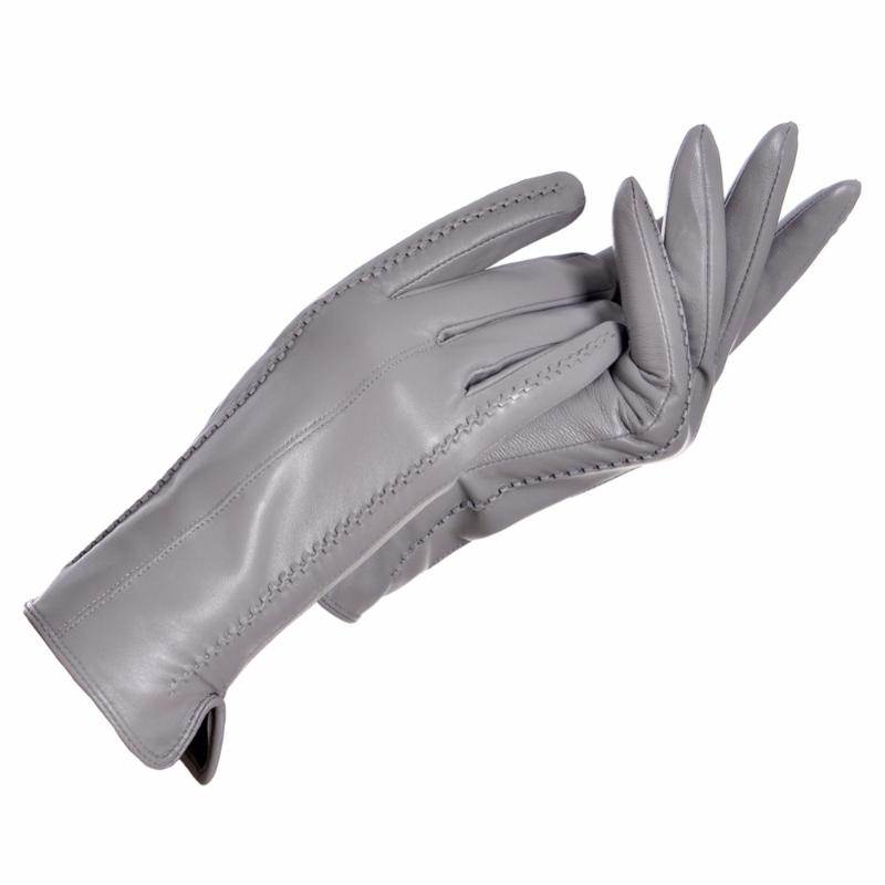 

YCFUR Genuine Leather Gloves Women Warm Lady Genuine Sheepskin Gloves Warm Lining Winter Female Leather