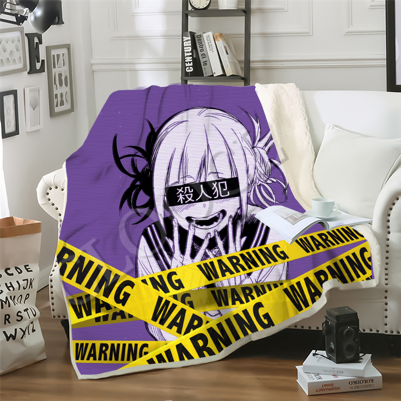 CLOOCL Sofa Travel Youth Bedding My Hero Academia Ahegao Manga 3D Print Double Layer Blankets Bedspread for Plush Blanket Sofa Quilt-image-585346477
