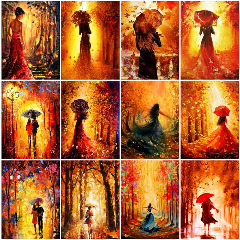 

Evershine 5D Diamond Painting Full Square Autumn Pictures Of Rhinestones Diamond Embroidery Girl Cross Stitch Mosaic Crafts Kit