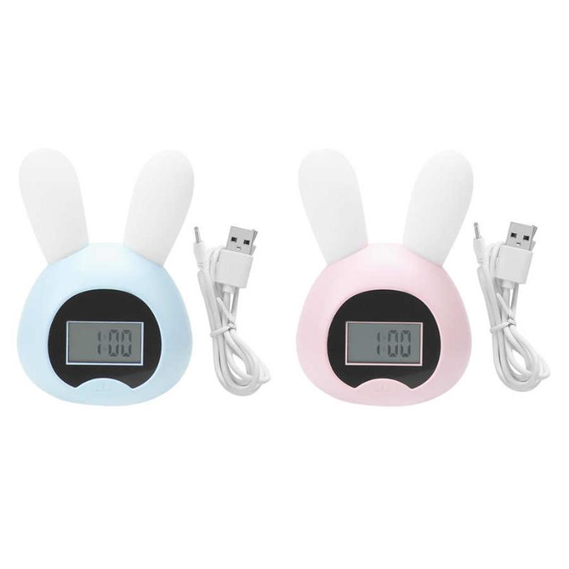 

Desktop USB Cartoon LED Snooze Alarm Table Light Electronic Clock 12/ 24H Mode