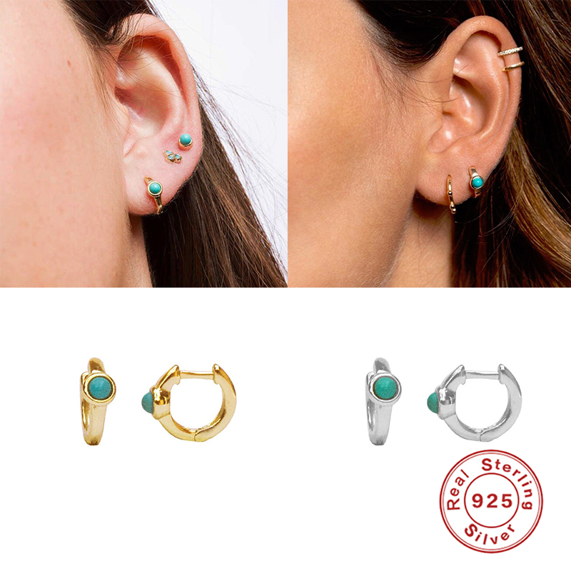 

925 Sterling Silver Hoop Earrings For Women INS Peace Dove Fashion Earrings Creative Silver Women