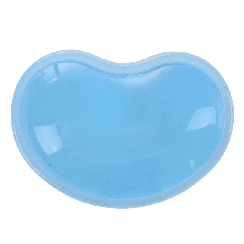 

Blue Gel Wavy Mouse Pad Wrist Rest Support for Desktop PC Computer
