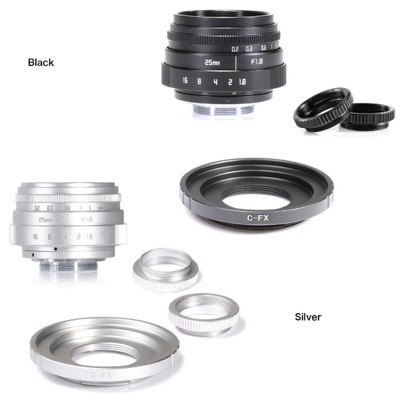 

fujian 35mm f1.6 C mount camera CCTV Lens II +C mount adapter ring+Macro for Fuji Fujifilm X-Pro1 (C-FX