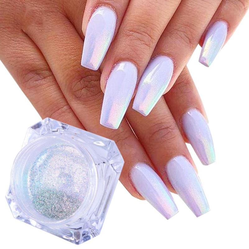 

0.1g Neon Holographic Nail Glitter Shinging Gradient Chrome Magic Mirror Powder Colorful Nail Art Decoration Pigment Dust BE354