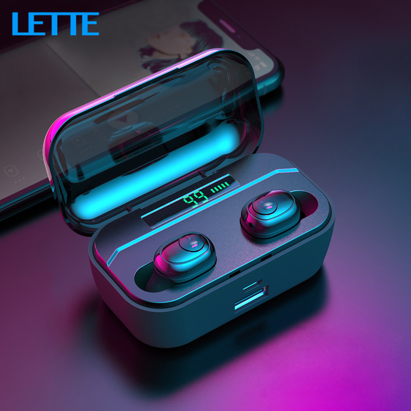 

G6s Bluetooth 5.0 Earphone 8D Stereo Wireless Mini Waterproof with 2200mAh Power Bank Headset