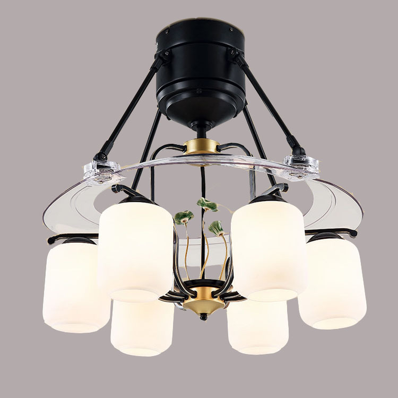 

Ceiling Fan Light New Chinese Led Invisible Fan Light Household Antique