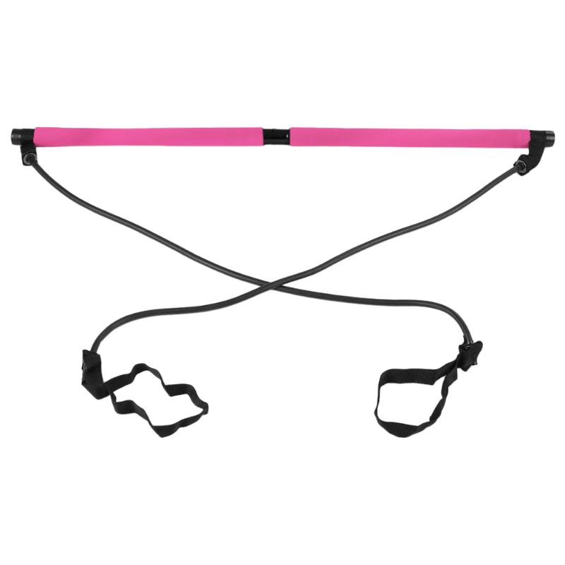 

Portable Pilates Bar Kit For Home Gym Pilates Body Workout Resistance Band Muscle Toning Bar Fitness Accessories Home gym