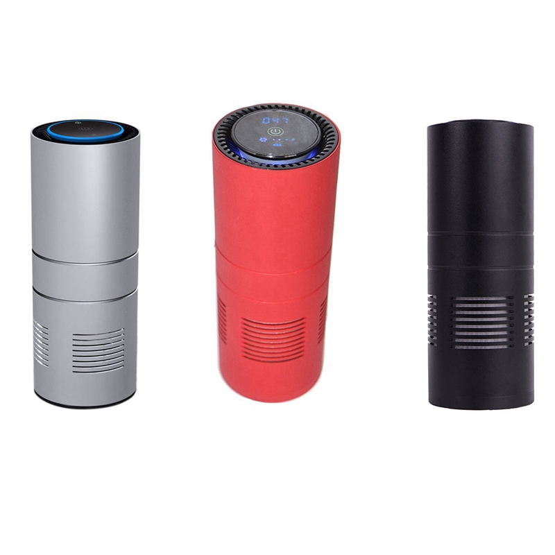 

Mini Car Air Purifier Aroma Diffuser Hepa Filter Air Purifier Pm2.5 Sensor Remove Formaldehyde Dust For Home Office Car Supplies