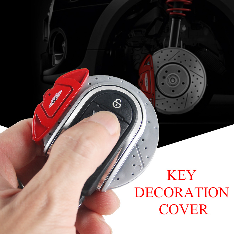 

1Pcs ABS Caliper Key Shell Cover Key Ring Car Styling For MINI Cooper One JCW F54 F55 F56 F57 F60 Coutryman Car Accessories