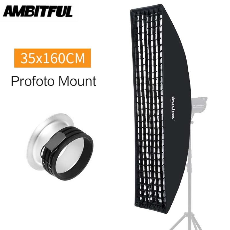 

Godox 14"x 63" 35x160cm Strip Beehive Honeycomb Grid Softbox for Photo Strobe Studio Flash Profoto Mount Softbox