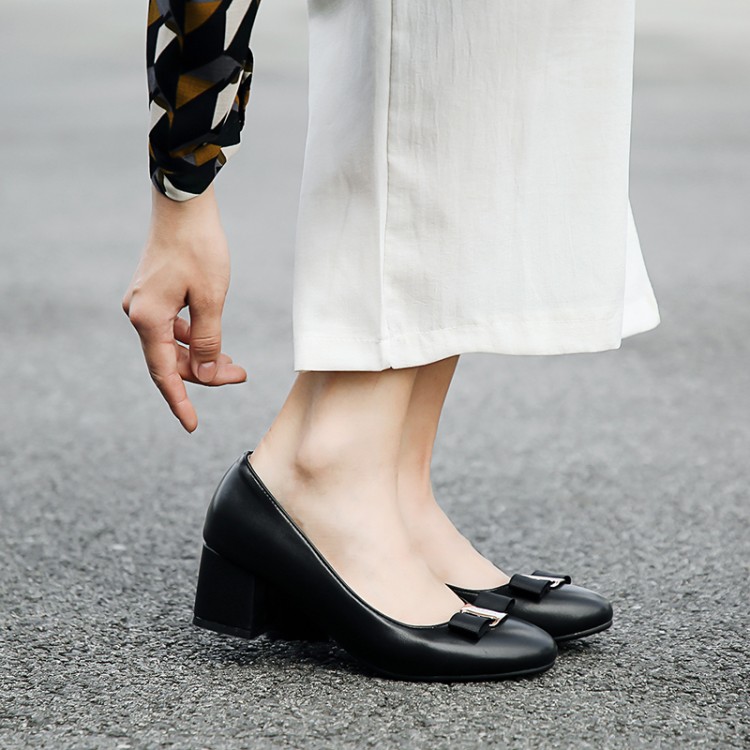 

Big Size high heels sandals women shoes woman summer ladies Miller's middle heel, square button and checked shoes, Beige