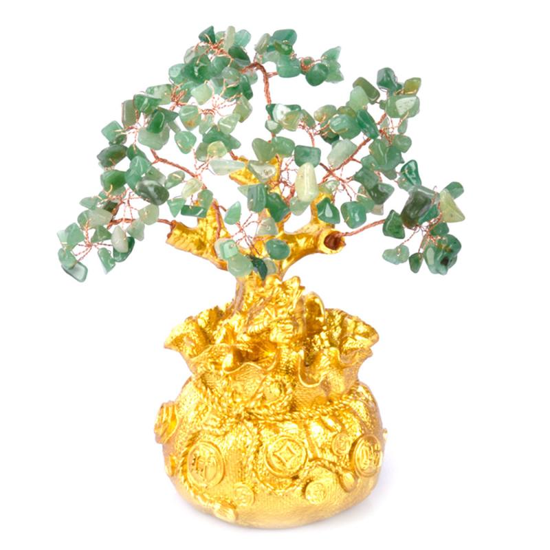 

Mini Crystal Money Tree Bonsai Style Wealth Luck Feng Shui money tree Bring Wealth Luck Home Decor Birthday Gift
