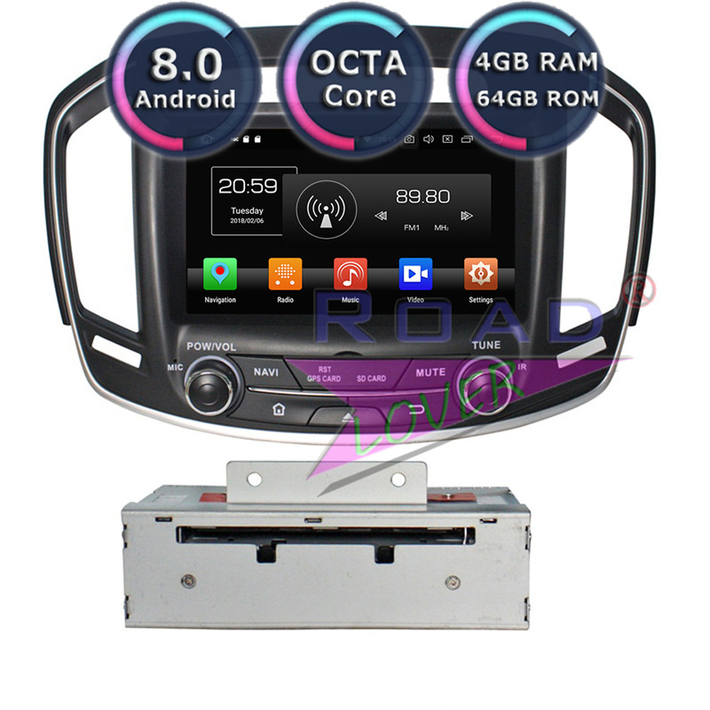 

Roadlover Android 8.0 Car DVD Multimedia Player For Insigina 2014-2020 Stereo GPS Navigation Automagnitol Double Din Radio