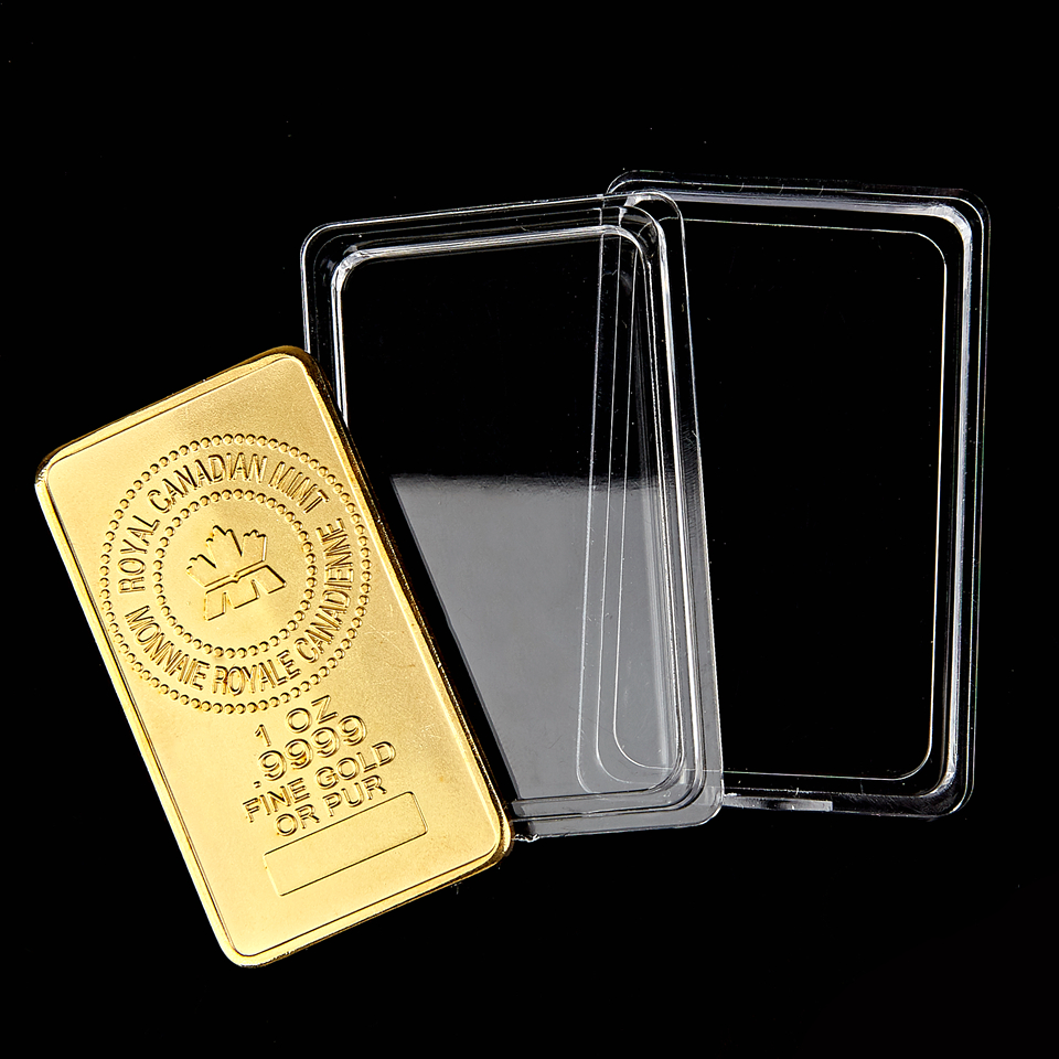 The Royal Canadian Mint Craft Gold Plated 1OZ .9999 Fine Gold Or Pure Gold Plated Souvenir Bullion Bar-image-608731919