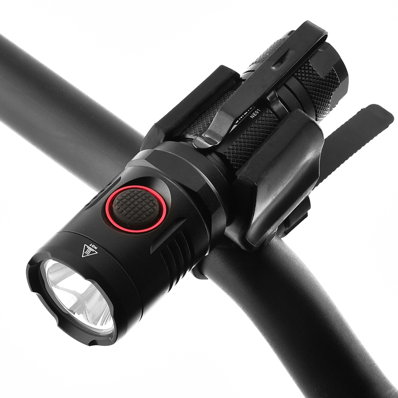 

NITENUMEN 1060 lumen USB Rechargeable Bike Front Light XP-L V5 Mini LED 5 Modes Torch for Cycling + Battery + Holder