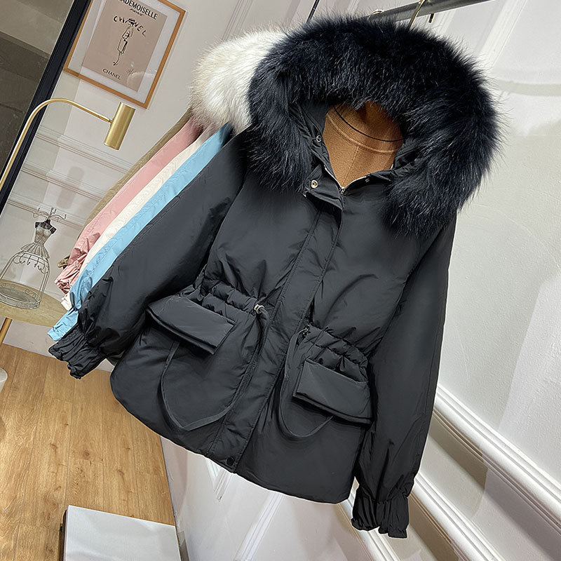 

Women' winter down jacket 2020 winter pink coat clothing for woman autumn parkas Oversized female jacket markers outerwear, Beige