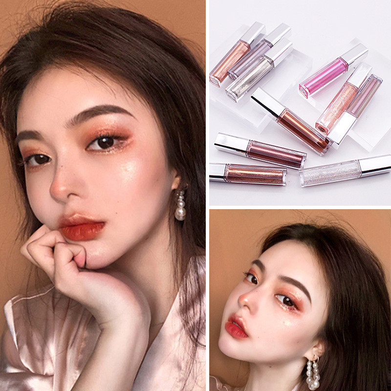 

Waterproof Color Eyeshadow Pearl Shine Lying Silkworm Liquid Eye Brilliant Pearl Highlight Flash Liquid Makeup