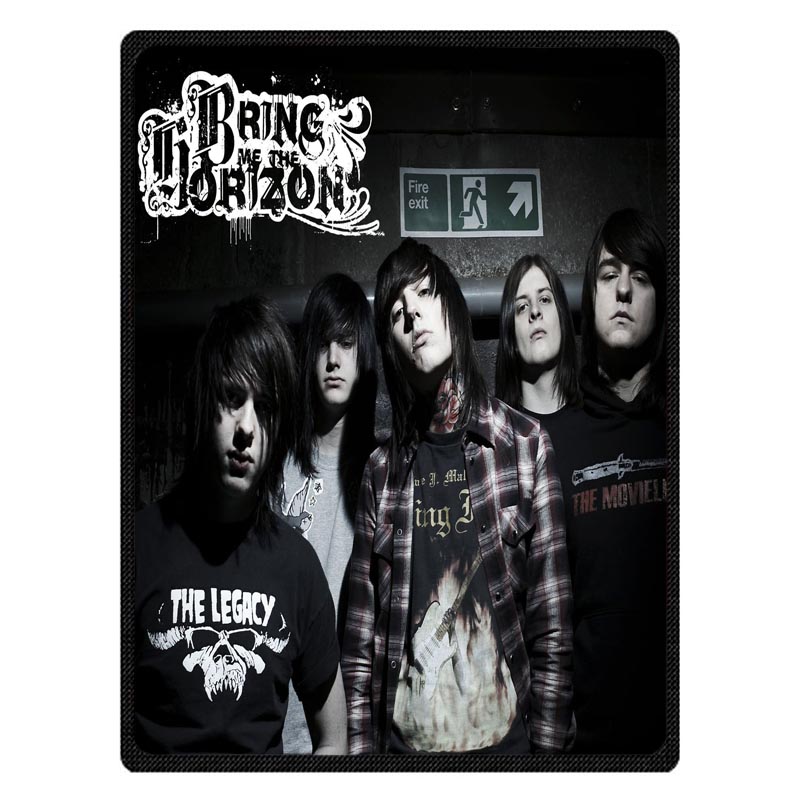 

Bring Me the Horizon Flannel Fleece Summer Travel Blankets Soft Coral Air Condition Baby Blanket Custom Bedsheet