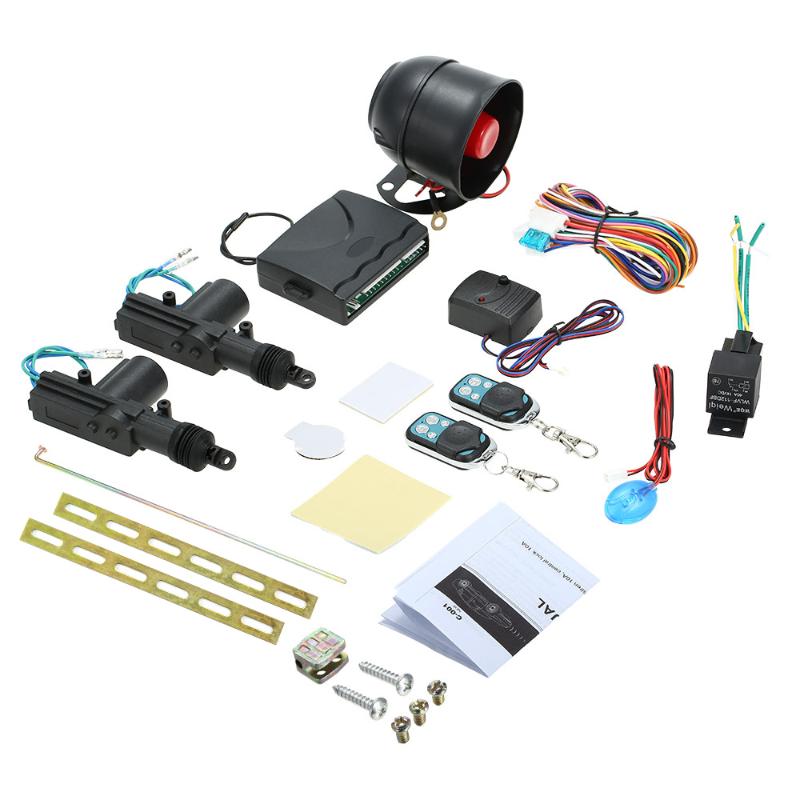

NEW CAR ALARM + 2 DOOR REMOTE CENTRAL LOCKING KIT WITH SENSOR,IMMOBILISER